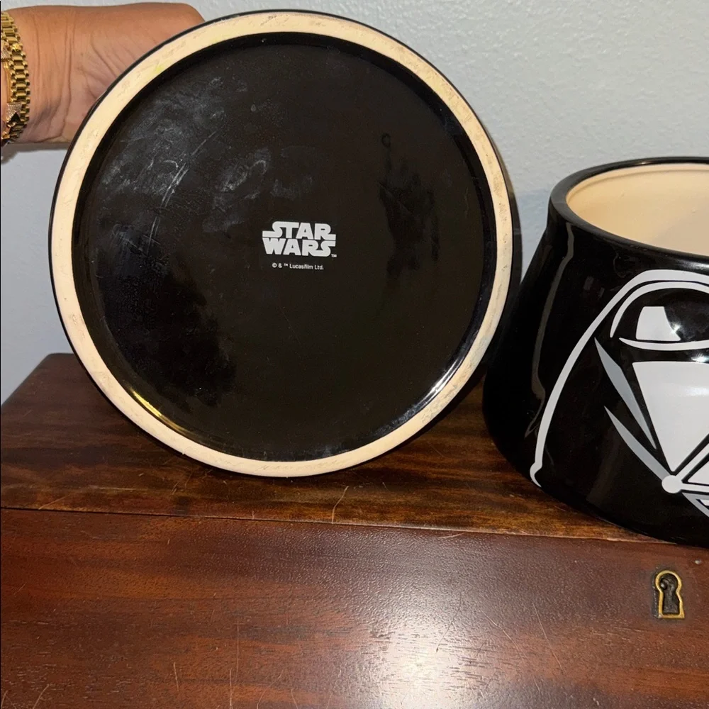 SET (2) Star Wars Darth Vader Ceramic Pet Bowls Official by Lucasfilm Ltd.